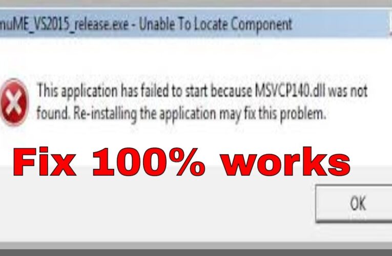 How to fix MSVCP140.dll is missing error on Windows?