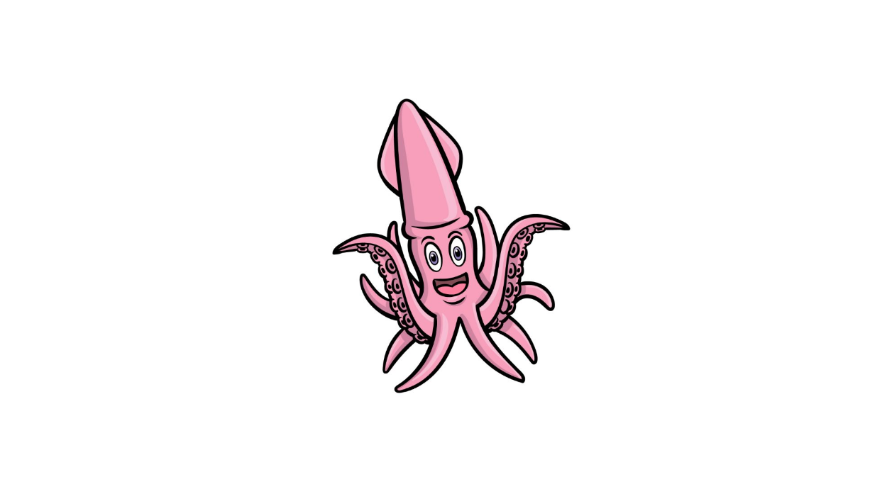 Cartoon Squid Drawing