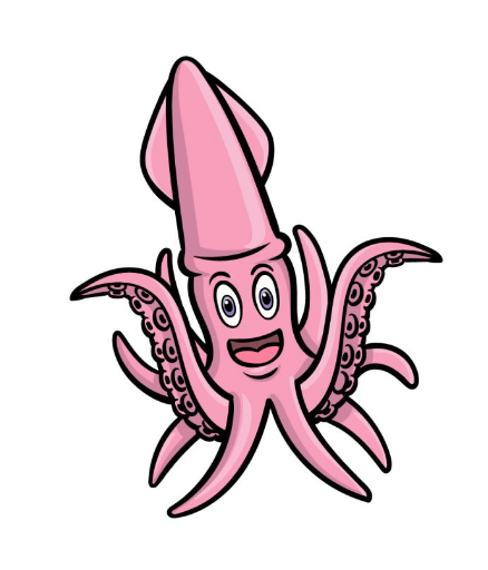 Cartoon Squid Drawing