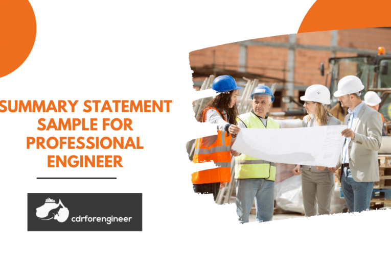 Summary statement sample for professional engineer